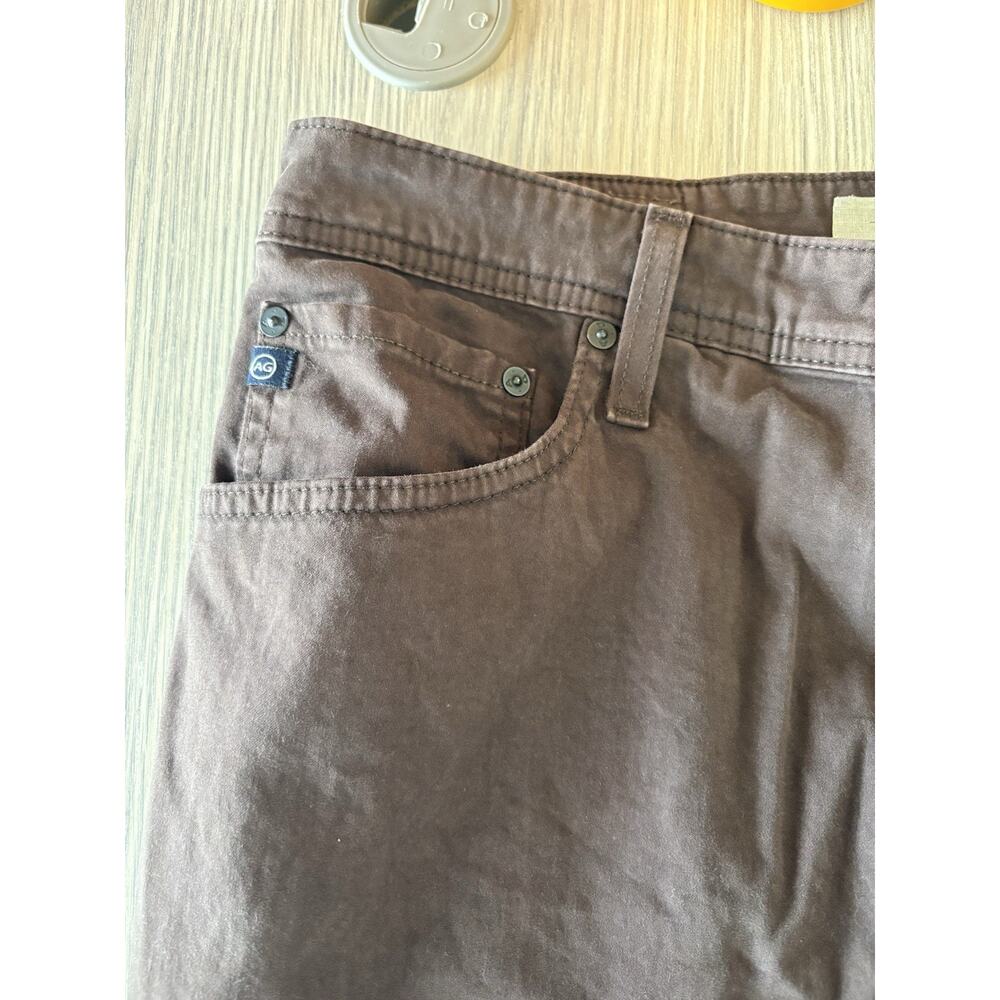 AG Adriano Goldschmied The Graduate Jeans Mens 38x32 Brown Straight Leg Denim - Picture 3 of 8